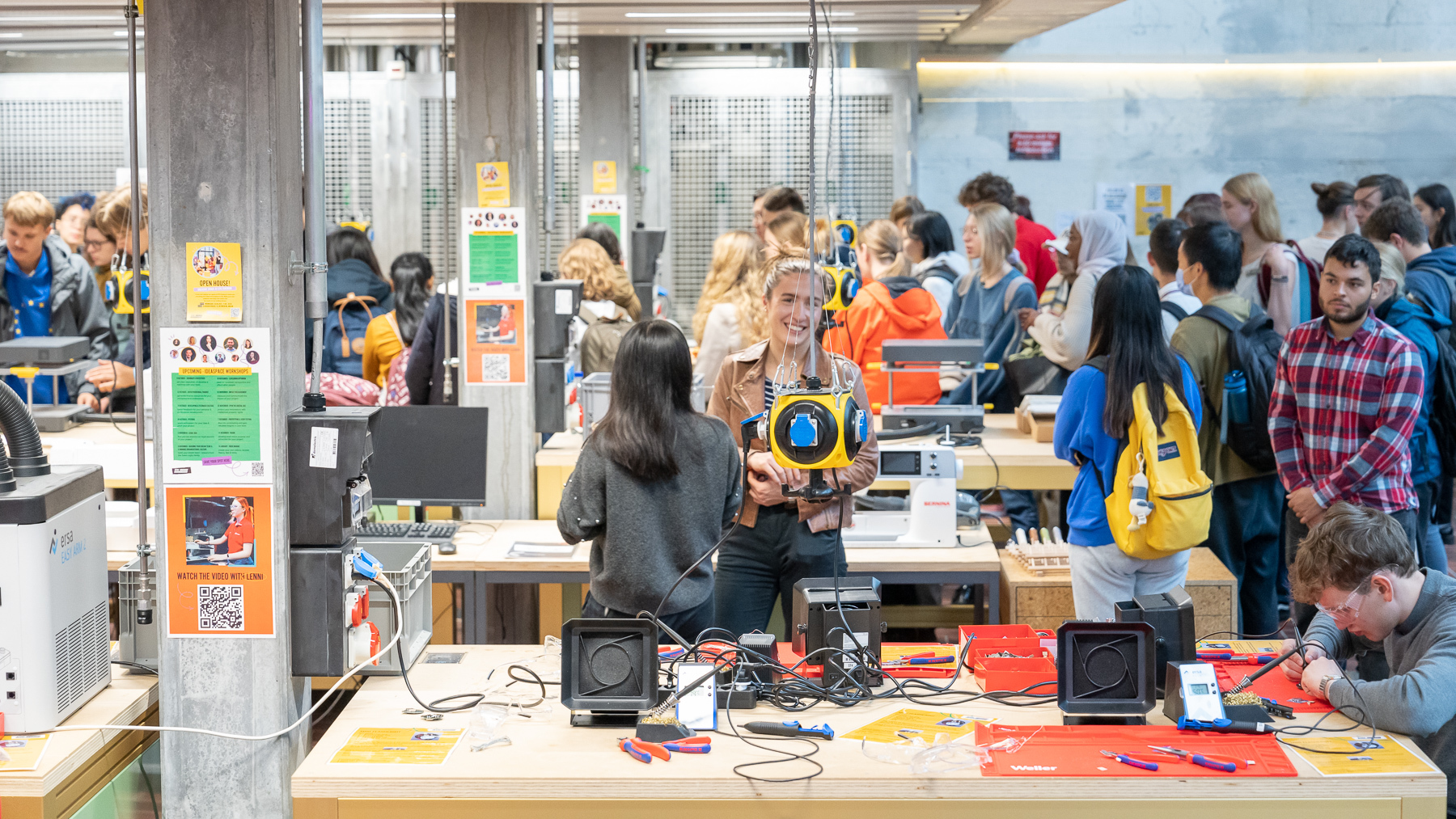 Makerspace on Open Day at FHK